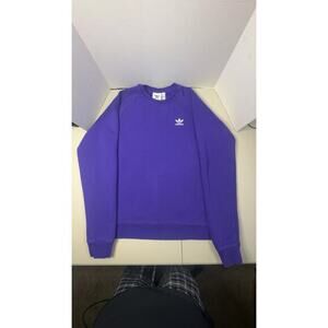 Men's Adidas Originals Essential Crew Sweatshirt – Energy Ink Purple Size: S